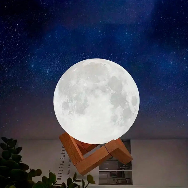 Luminária Lua Cheia 3D