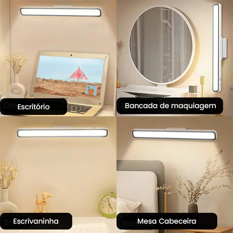Luminária Magnética de Led com Controle Remoto