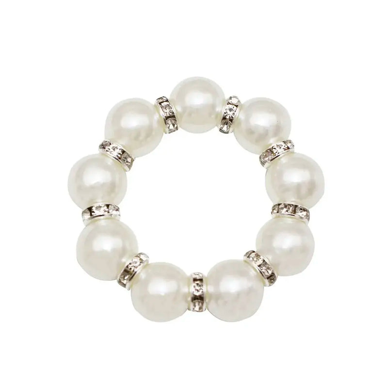 Anéis de Guardanapo Pérola para Mesa Posta