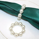 Anéis de Guardanapo Pérola para Mesa Posta