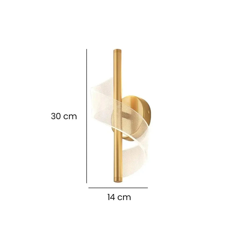 Arandela de Parede Espiral Lumiere