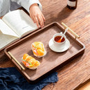 Bandeja Decorativa de Madeira com Alças