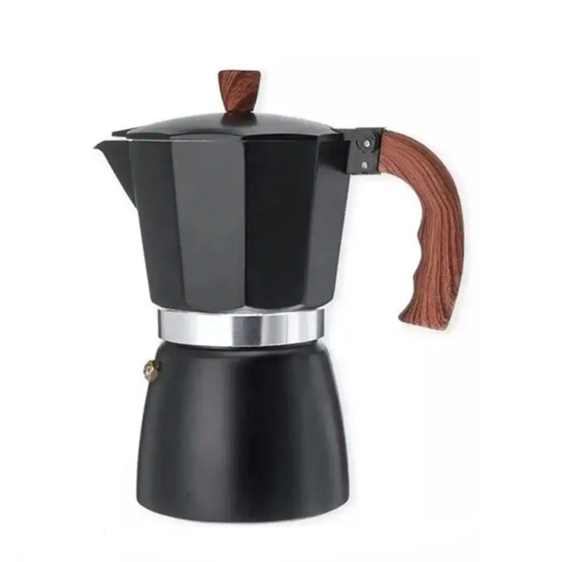 Cafeteira Italiana Moka Alça de Madeira