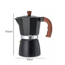 Cafeteira Italiana Moka Alça de Madeira