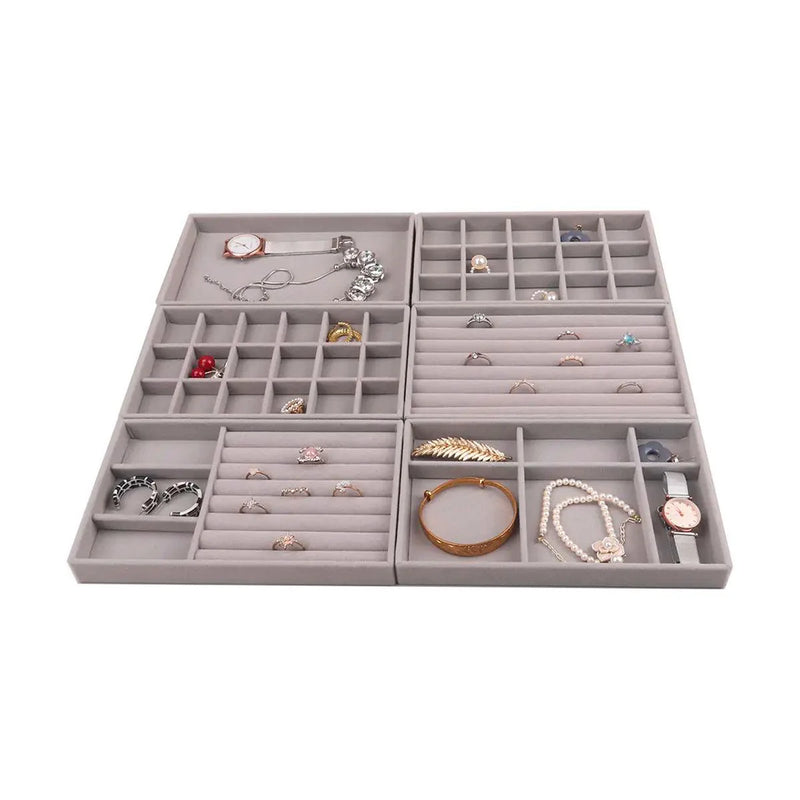 Kit Organizador de Joias para Gaveta - 6 peças