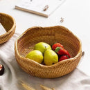 Cesta de Palha de Vime Feita à Mão