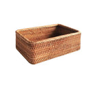 Cesto de Palha Rattan Feito à Mão