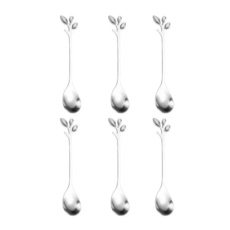 Colher de Chá em Aço Inox Decorada