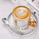 Colher de Chá em Aço Inox Decorada