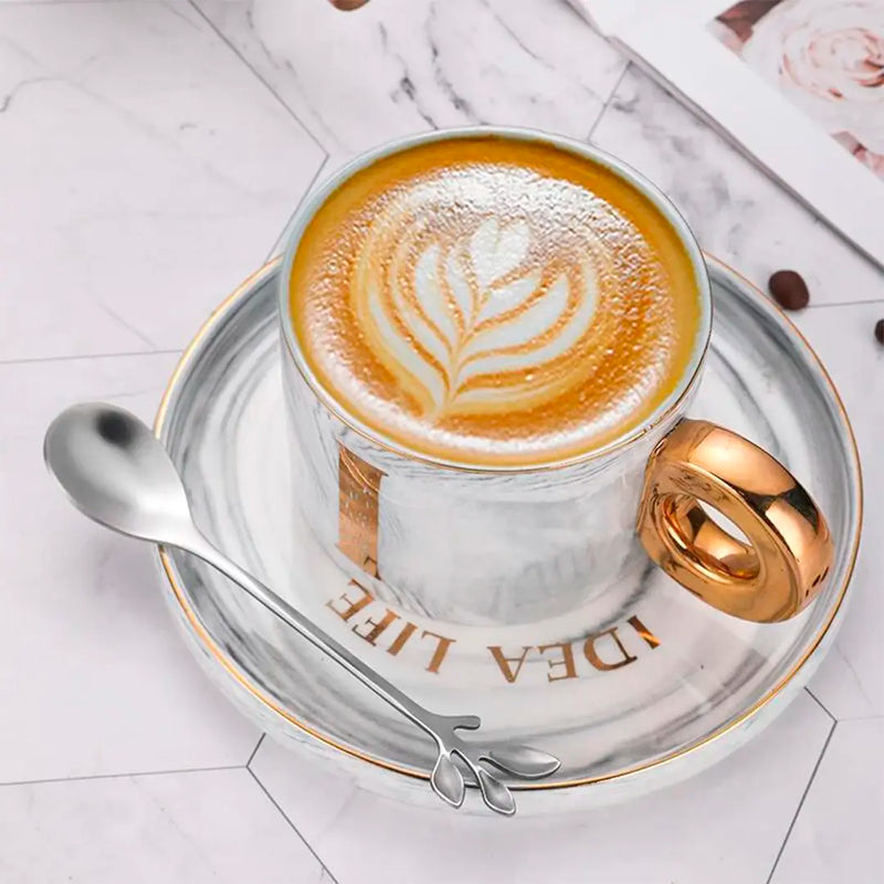 Colher de Chá em Aço Inox Decorada