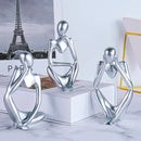 Conjunto Estátua de Resina O Pensador