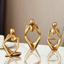 Conjunto Estátua de Resina O Pensador