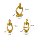 Conjunto Estátua de Resina O Pensador