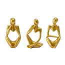 Conjunto Estátua de Resina O Pensador