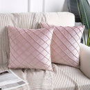 Conjunto de Capas de Almofada em Veludo Geométrico