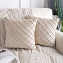 Conjunto de Capas de Almofada em Veludo Geométrico