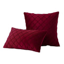 Conjunto de Capas de Almofada em Veludo Geométrico