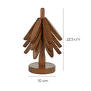 Descanso de Panela de Madeira com Suporte