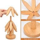 Descanso de Panela de Madeira com Suporte