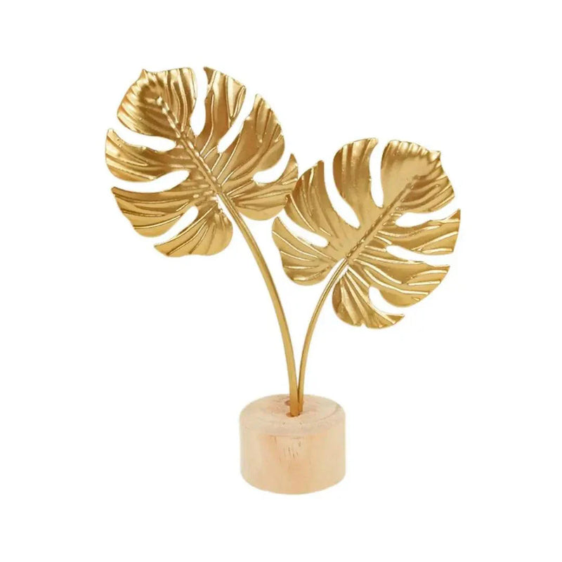 Escultura Decorativa Dourada Sienna