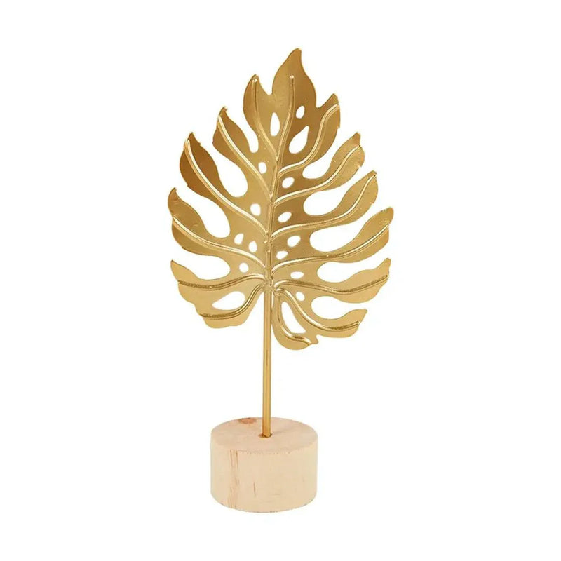 Escultura Decorativa Dourada Sienna