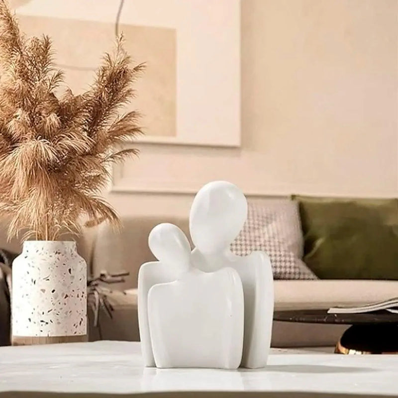 Esculturas Decorativas em Resina Amantes Nórdicos