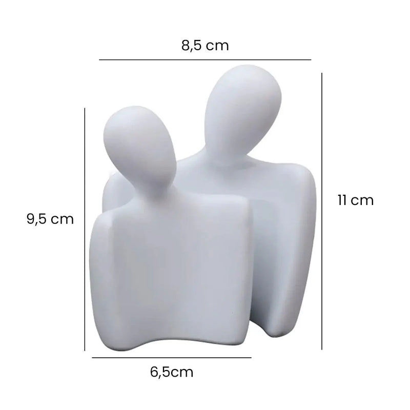 Esculturas Decorativas em Resina Amantes Nórdicos