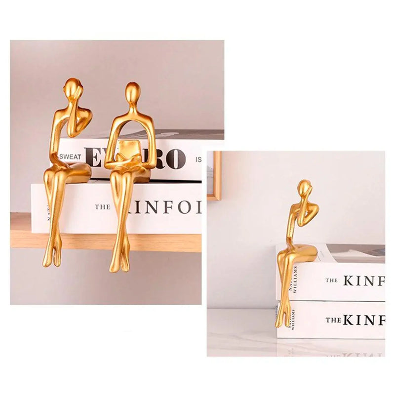 Esculturas Modernas em Resina Tríade Abstrata