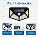 Luminária LED Solar para Áreas Externas