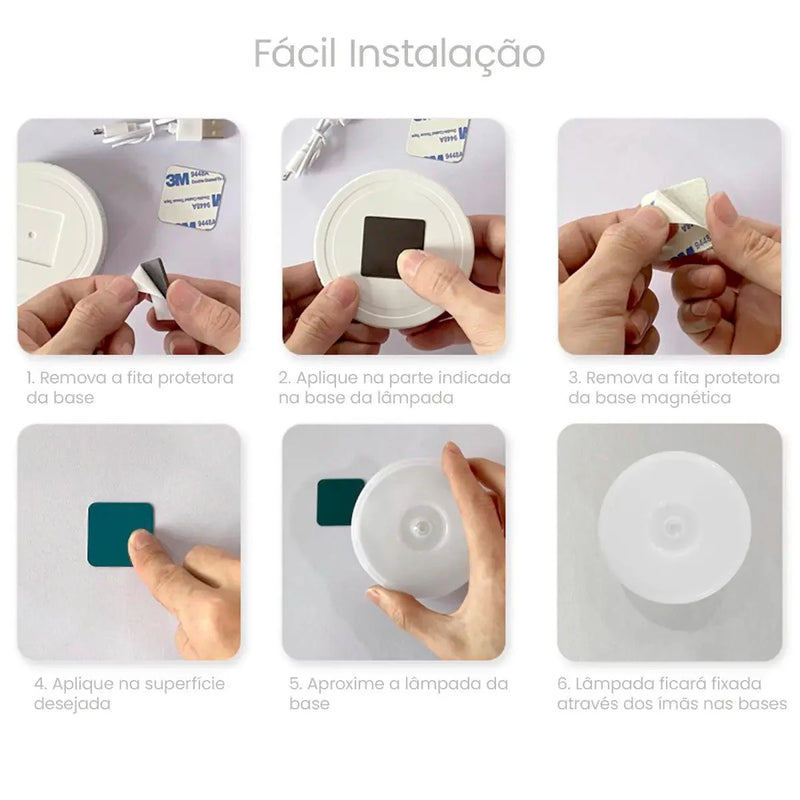 Luminária Led com Sensor de Presença Smart Glow