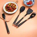 Kit Utensílios de Cozinha de Silicone Rose Gold 6 ou 10 Peças