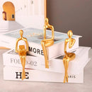 Esculturas Modernas em Resina Tríade Abstrata