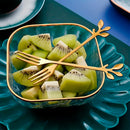 Garfo de Sobremesa em Aço Inox Decorado