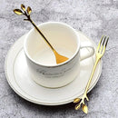 Garfo de Sobremesa em Aço Inox Decorado