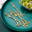 Garfo de Sobremesa em Aço Inox Decorado