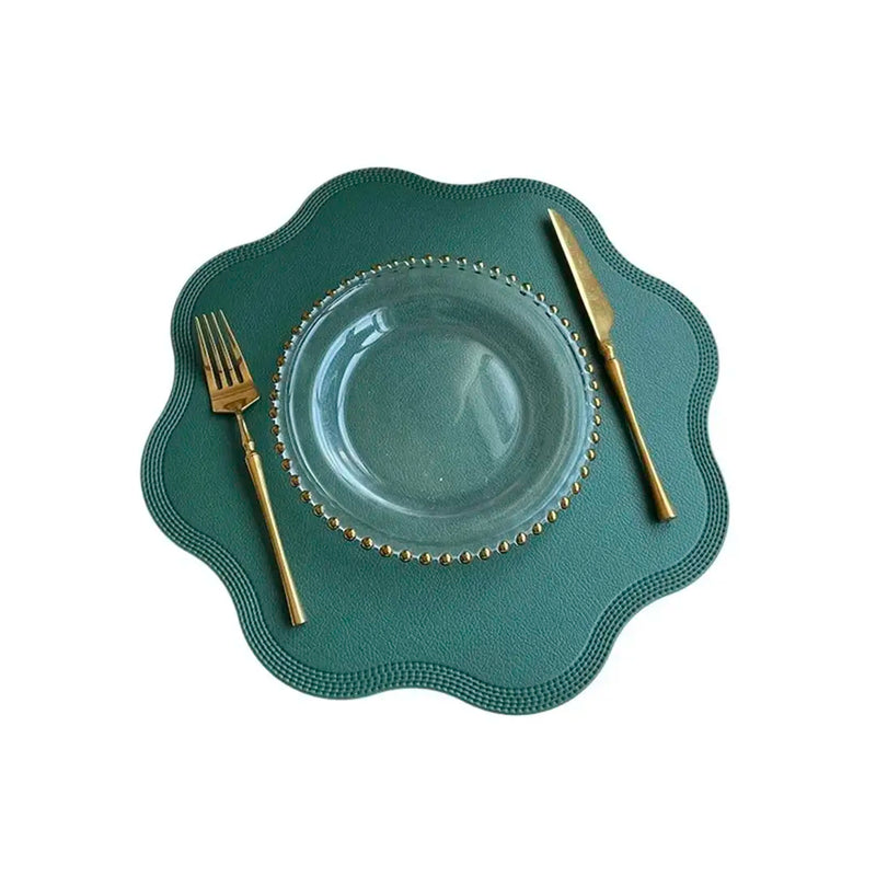 Jogo Americano Redondo de Couro Premium