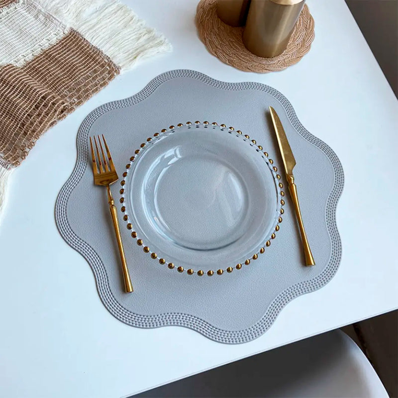 Jogo Americano Redondo de Couro Premium