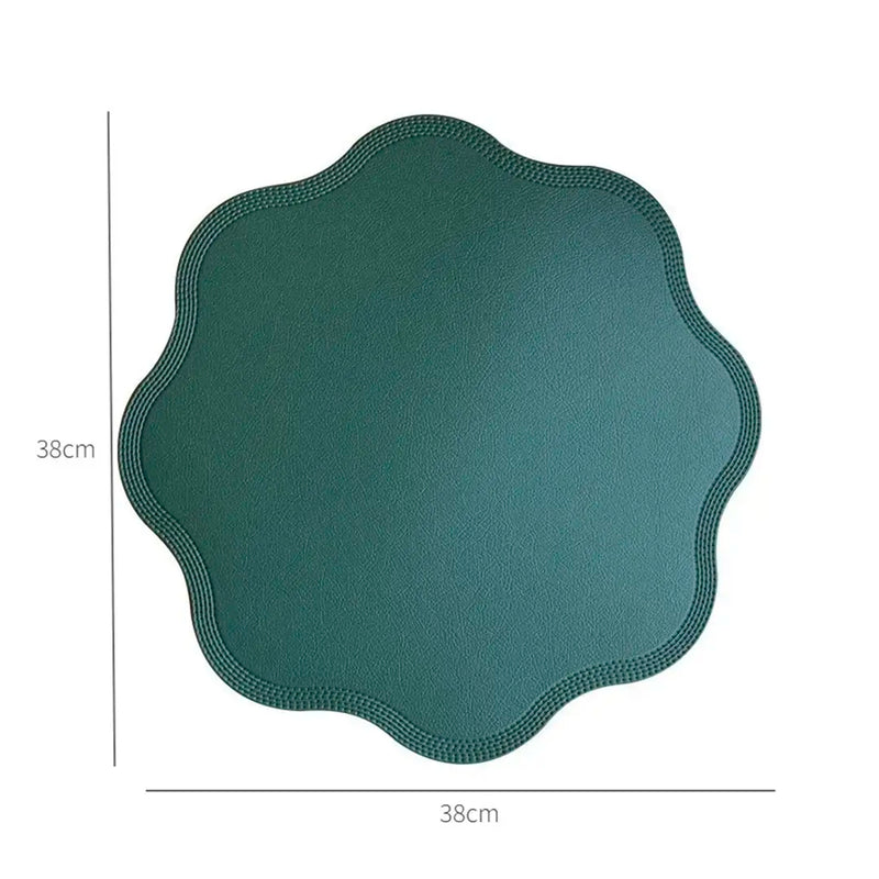 Jogo Americano Redondo de Couro Premium