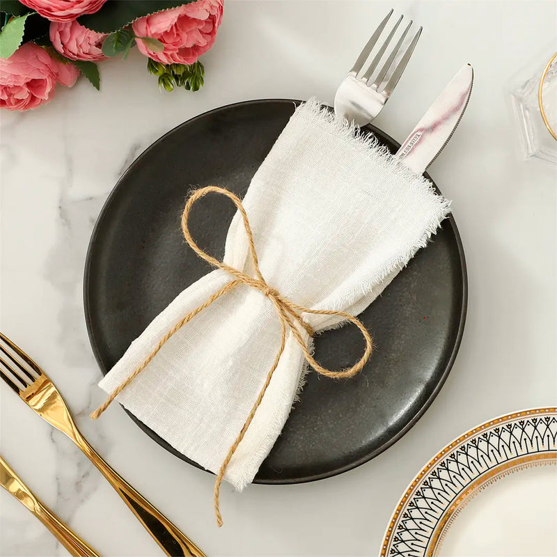 Jogo de Guardanapos de Algodão para Mesa Posta