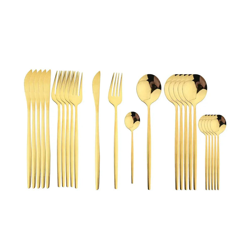 Jogo de Talheres Inox 24 peças