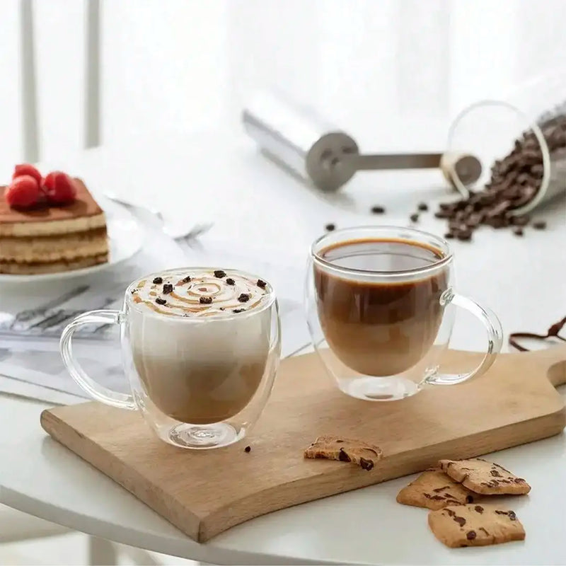 Jogo de Xícaras para Café Parede Dupla