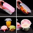 Kit 6 Tampas Herméticas de Silicone