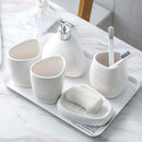 Kit Banheiro Lavabo em Cerâmica Elegance