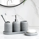 Kit Banheiro Lavabo em Resina Essência