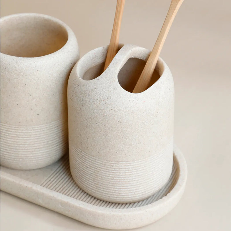 Kit Banheiro Lavabo em Resina Essência