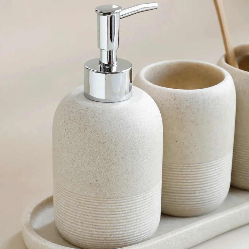 Kit Banheiro Lavabo em Resina Essência