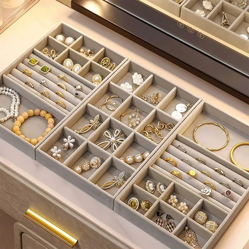 Kit Organizador de Joias para Gaveta - 6 peças