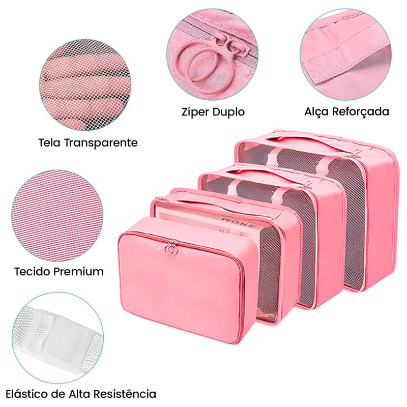 Kit Organizador de Mala Viagem Fácil