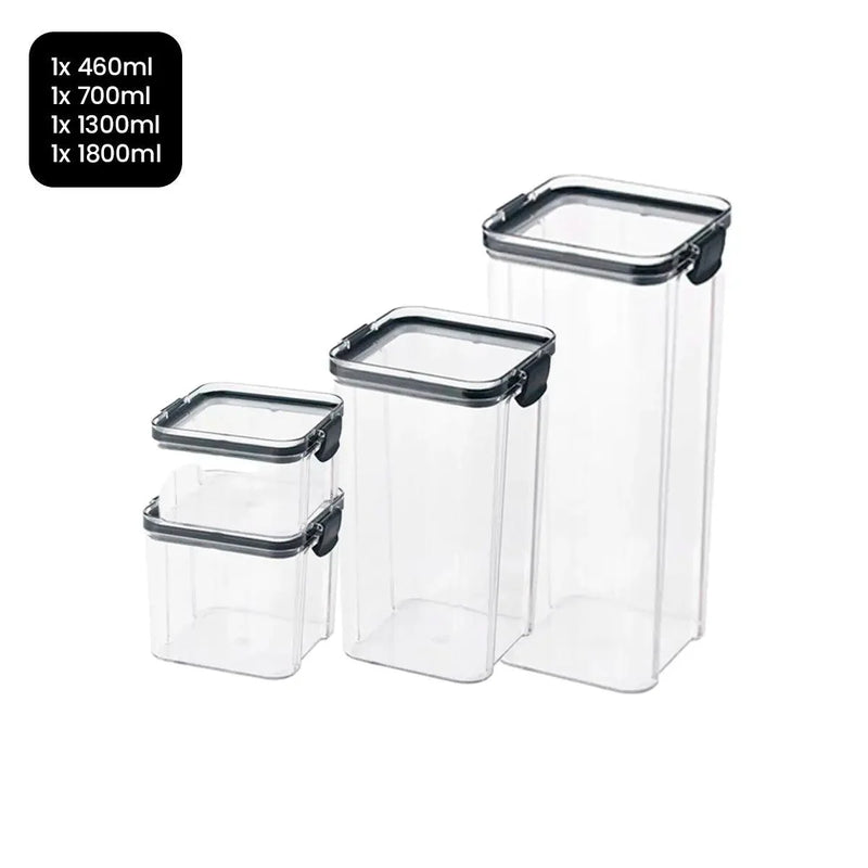 Kit Potes Herméticos Porta Mantimentos