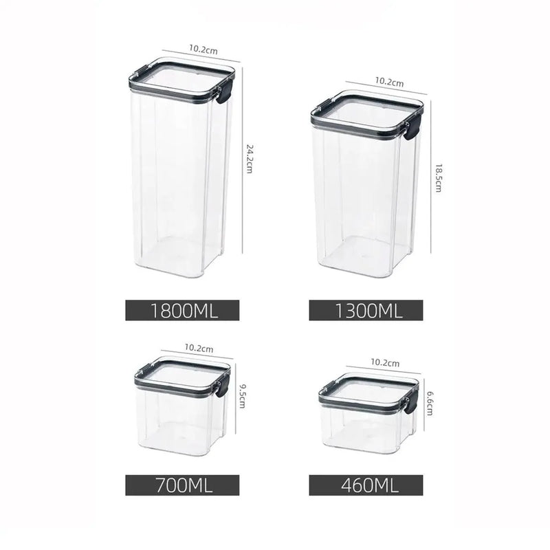 Kit Potes Herméticos Porta Mantimentos